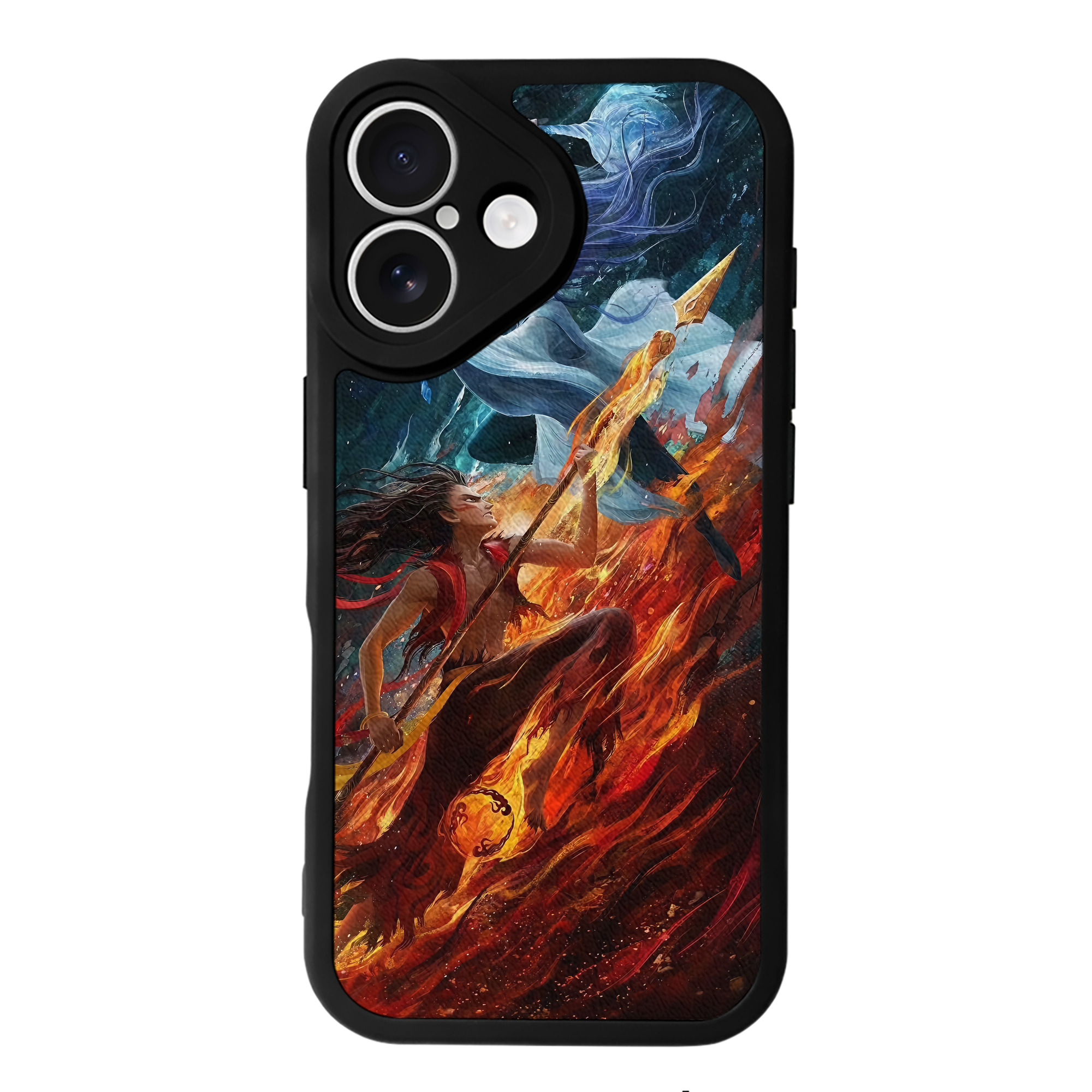 （画像用） Ne Zha 2 ナタ 魔童の大暴れ 【iPhone 16シリーズ対応】シリコンスマホケース（レザー調） 材質：シリコン